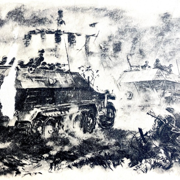 WW11 German postcard. Natzi emblem on back. Slightly damaged.Discounted price - Picture 3 of 6